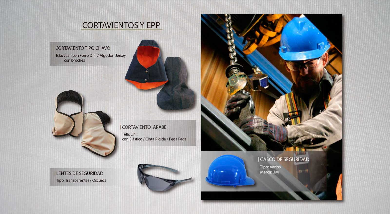Cortavientos y EPP